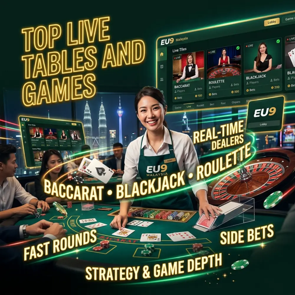 Top Live Tables and Games